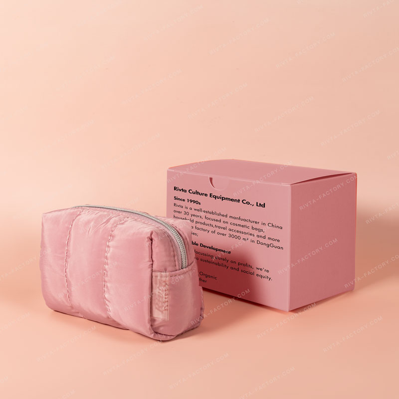 Quilted Pouch Cosmetic Bag Recycled PET - CBR298