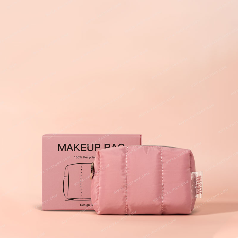 Quilted Pouch Cosmetic Bag Recycled PET - CBR298