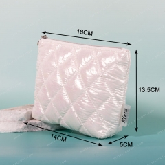 Quilted Pouch Cosmetic Bag Nylon - CBO102