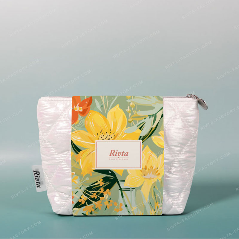 Quilted Pouch Cosmetic Bag Nylon - CBO102