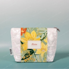 Quilted Pouch Cosmetic Bag Nylon - CBO102