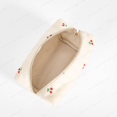Medium Quilted Cosmetic Bag Linen Cotton - CBC201