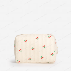 Medium Quilted Cosmetic Bag Linen Cotton - CBC201
