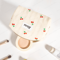 Small Quilted Cosmetic Bag Linen Cotton - CBC202
