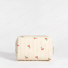 Small Quilted Cosmetic Bag Linen Cotton - CBC202
