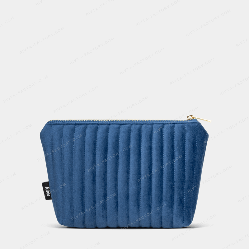 Quilted Cosmetic Bag RPET Velvet - CBR317