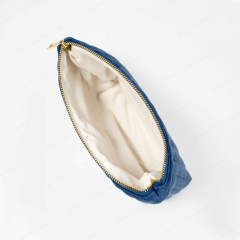 Quilted Cosmetic Bag RPET Velvet - CBR317