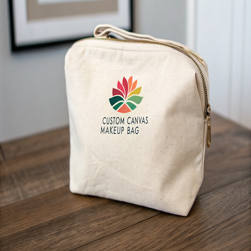 Durable Canvas and Cotton Makeup Bags