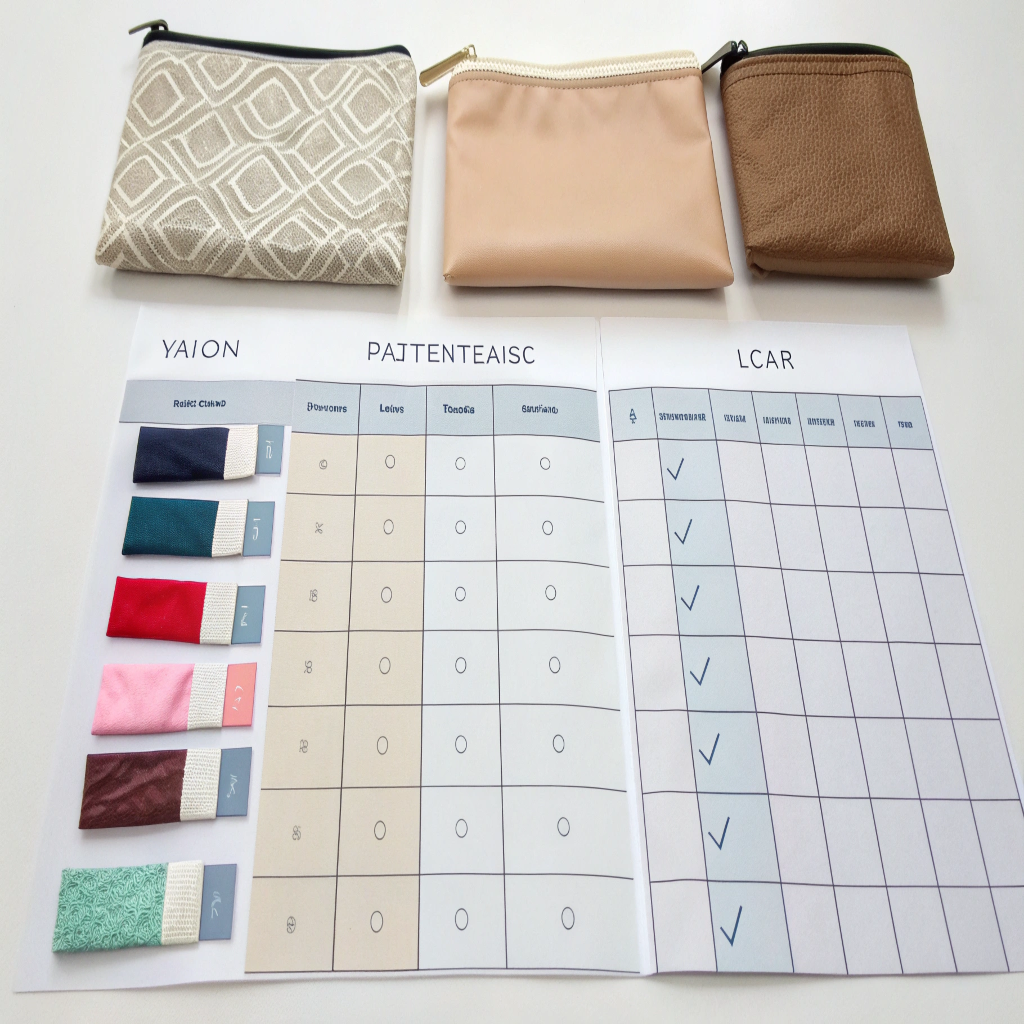 Makeup Bag Material Comparison Chart