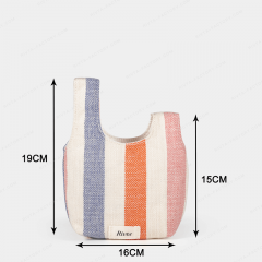 Medium Pouch Cosmetic Bag Cotton Linen - CBC197